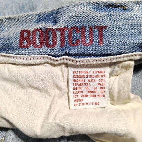 Mossimo Supply Co BootCut Light Blue Jeans Jr Sz 11 - Picture 6 of 6